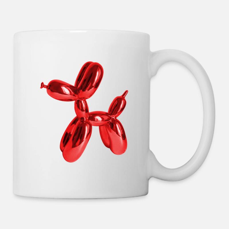 Ballon rouge chien | Balloon Dog - Mug blanc - blanc