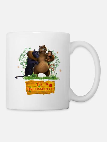Das Dschungelbuch Mogli, Baloo & Baghira Freunde - Tasse - Weiß