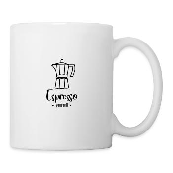 Espresso illustration - Tasse - Weiß - Rechts