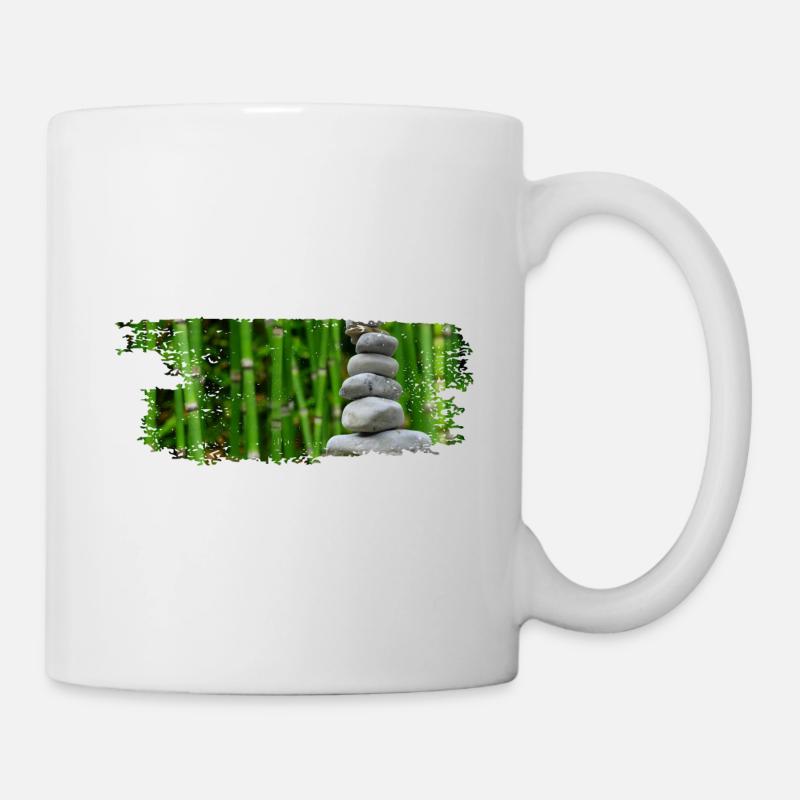 Paintbrush Zen Stones - Mug - white