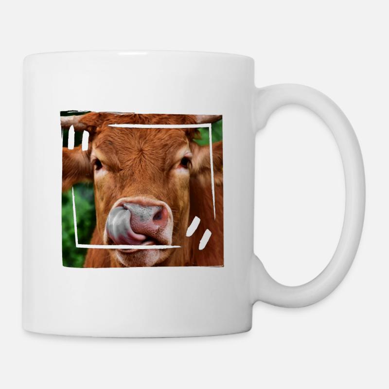 Rind - Tasse - Weiß