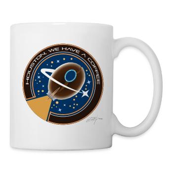 D19 Houston we have a coffee - Mug - white - Right
