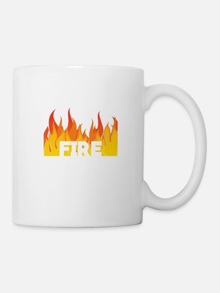 Feuer! - Tasse - Weiß