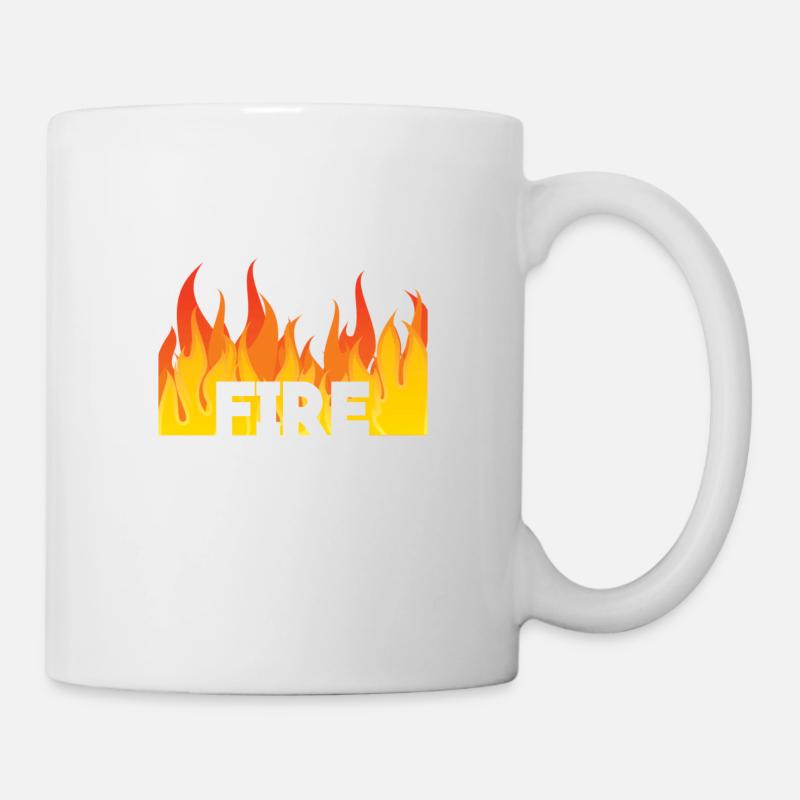 Feuer! - Tasse - Weiß