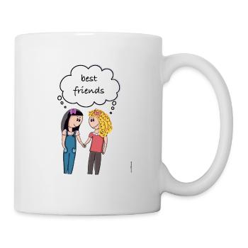 best friends girls - Mug - white - Right