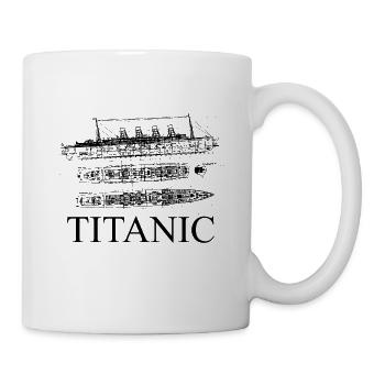 plans du titanic - Mug blanc - blanc - Droite