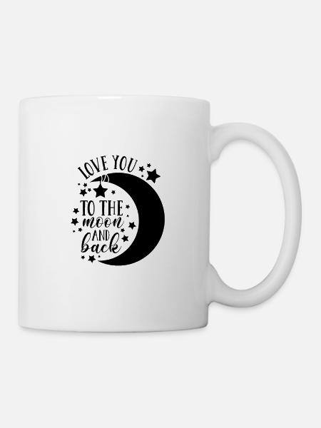 Love you to the moon and back - Tasse - Weiß