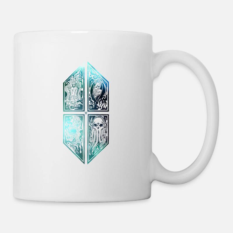Cthulhu ornament galaxy 2 - Mug - white