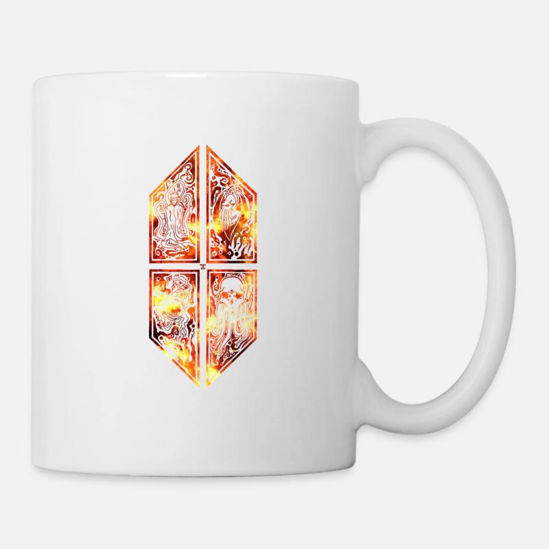Feu d'ornement Cthulhu - Mug blanc - blanc