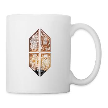 Cthulhu ornament landscape - Mug - white - Right