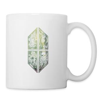 Cthulhu ornament cloud forest - Mug - white - Right