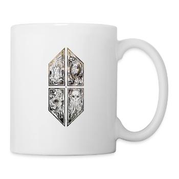 Ornement Cthulhu cthulhu en arrière-plan 2 - Mug blanc - blanc - Droite