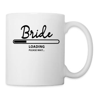 chargement de la mariée - Mug blanc - blanc - Droite