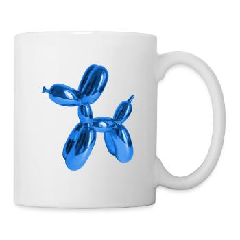 Balloon Blue Dog | Dog lovers dog owners - Mug - white - Right