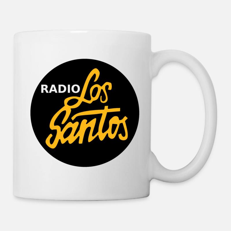 Radio Los Santos noir - Mug blanc - blanc
