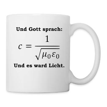 Gottes Lichtformel - Tasse - Weiß - Rechts