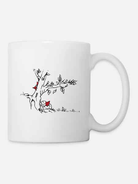 Junge liest - Tasse - Weiß