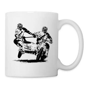 Sidecarcross - side-car Moto Cross - Mug blanc - blanc - Droite
