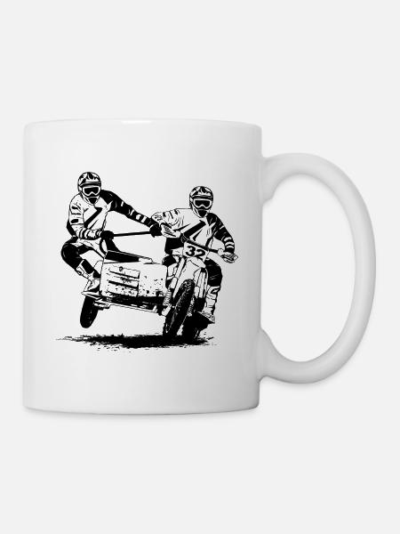 Sidecarcross - side-car Moto Cross - Mug blanc - blanc
