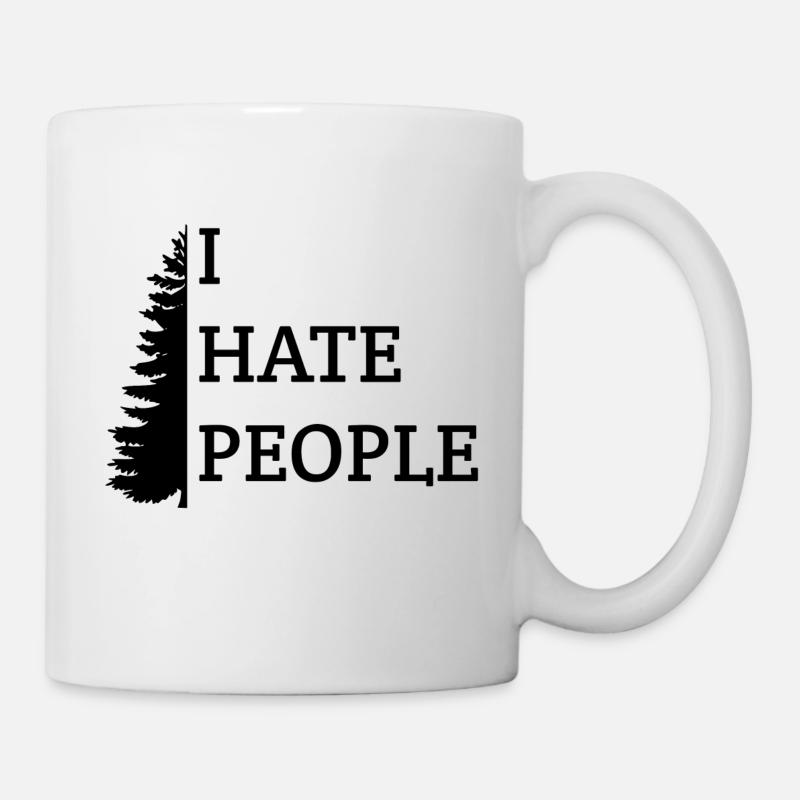 I hate people. I hate people - Mug - white