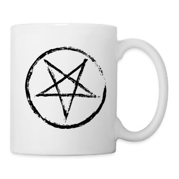 Worn Pentagram - Mug - white - Right