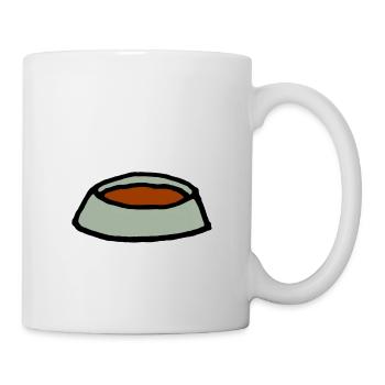 Doublure de bol de chien de dessin animé - Mug blanc - blanc - Droite