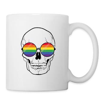 Totenkopf Lgbt Pride Month Gay Geschenk - Tasse - Weiß - Rechts