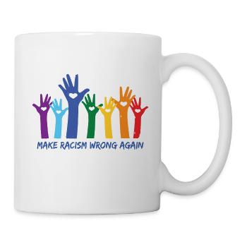 Anti Racism World Peace - Mug - white - Right
