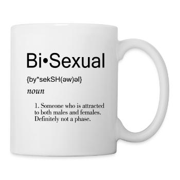 Bisexual LGBTQ Pride Month Gay Lesbian - Tasse - Weiß - Rechts