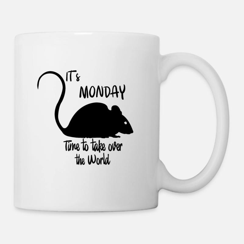 Souris - Mug blanc - blanc