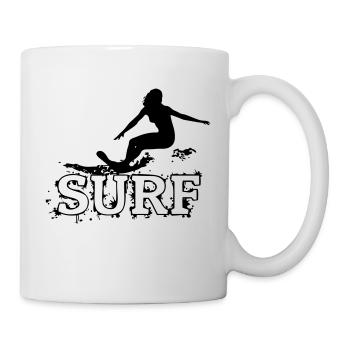 surfeuse - Mug blanc - blanc - Droite