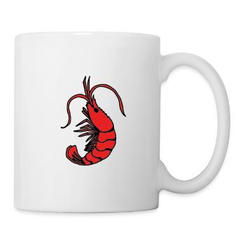 Langoustines Crevettes Crevettes Scampi - Mug blanc - blanc - Droite