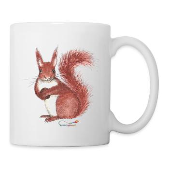 Eichhörnchen - Tasse - Weiß - Rechts