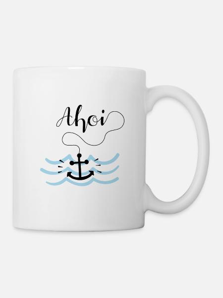 Ahoi - Tasse - Weiß