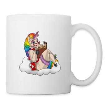 Read unicorn bookworm | I am a unicorn book - Mug - white - Right