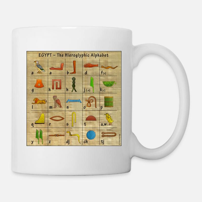 L'alphabet hiéroglyphique - Mug blanc - blanc