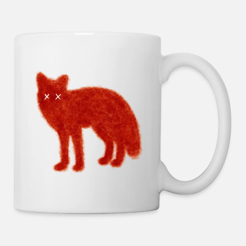 Renard mort - Mug blanc - blanc