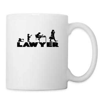 Human Development Lawyer Lawyer Evolution Law - Mug - white - Right