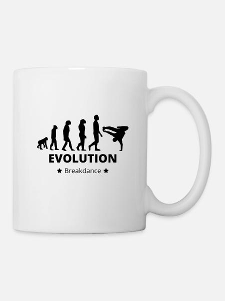 Evolution - Breakdance - Tasse - Weiß