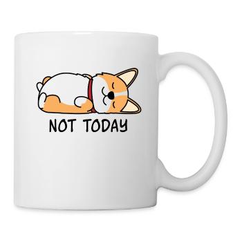 Sleeping lazy dog - Mug - white - Right