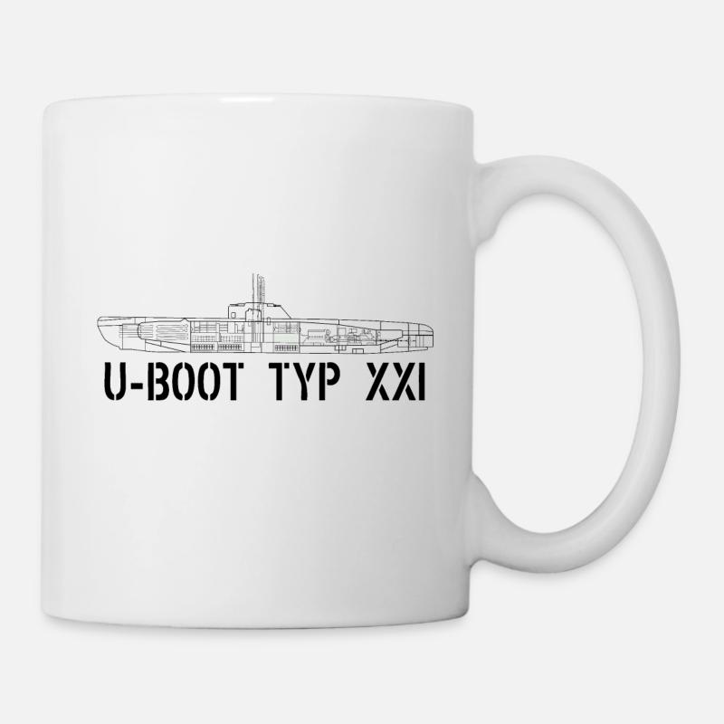 UBoot Typ XXI - Tasse - Weiß