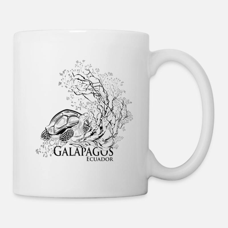 GLPS turtle and dry tree - Mug - white
