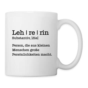 Lehrerin Geschenk Student Schule - Tasse - Weiß - Rechts