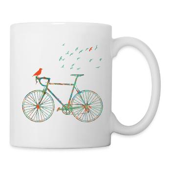 vélo e 4 - Mug blanc - blanc - Droite