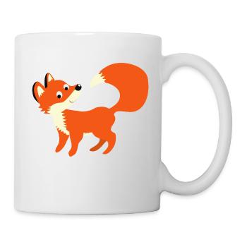 Fox - smart fox for schooling - Mug - white - Right
