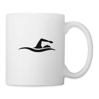 Schwimmen Schwimmer Geschenk swim Wassersport - Mug - white - Right