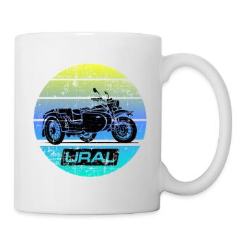Art Ural Dnepr USSR Motorrad - Tasse - Weiß - Rechts