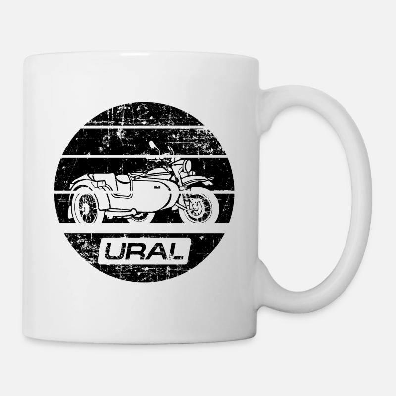 Art Ural Dnepr USSR Motorrad - Tasse - Weiß