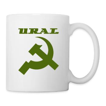 Ural Dnepr USSR Motorrad - Tasse - Weiß - Rechts