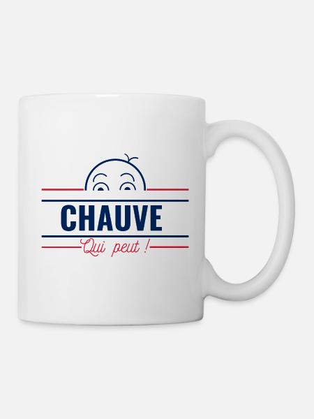 Chauve qui peut - Cadeau drôle Calvitie Homme - Mug blanc - blanc